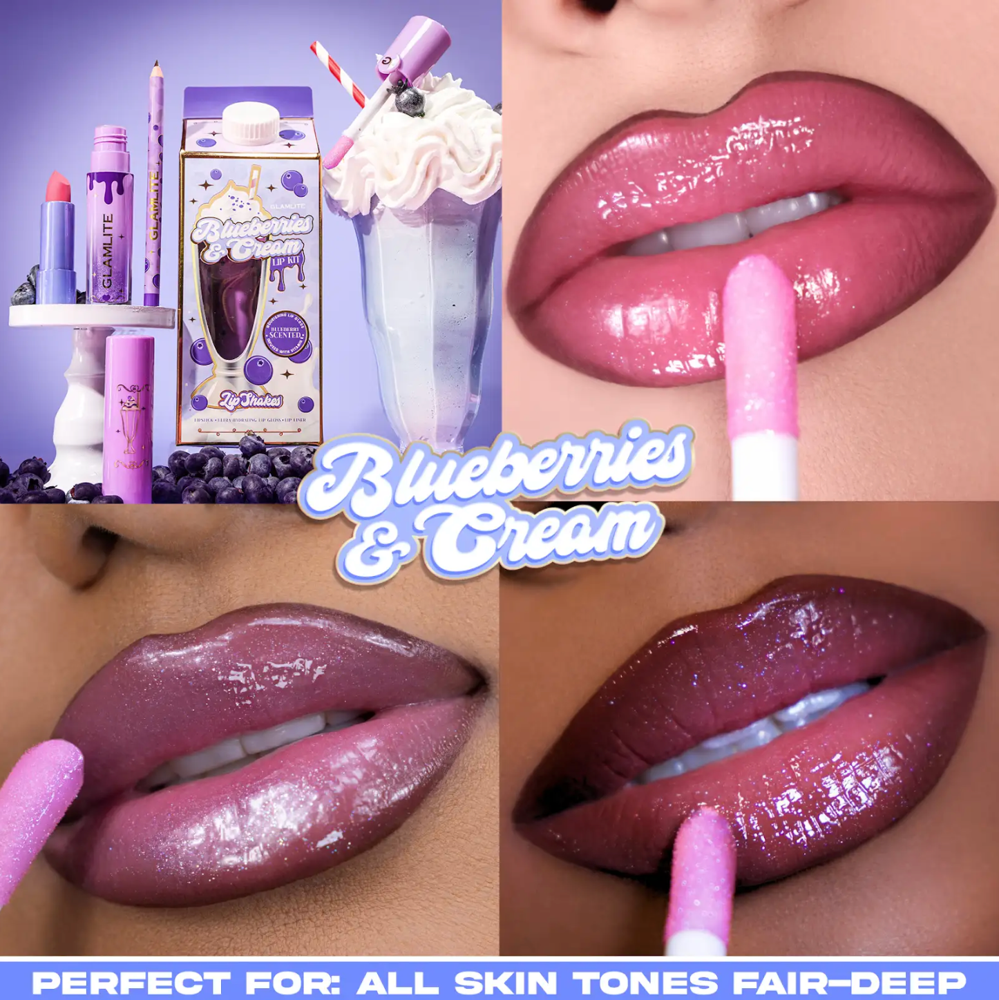Glamlite Lip Shake bundle rossetti 7 kit labbra dessert