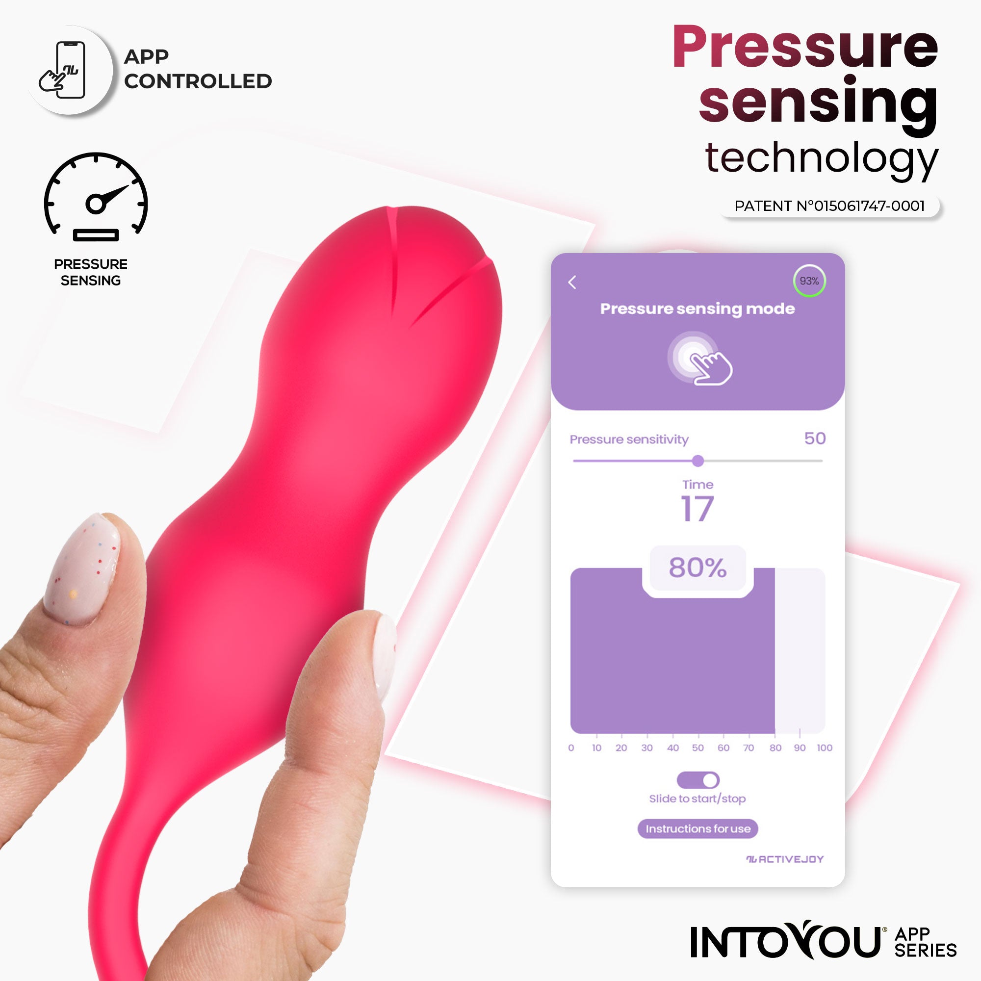 INTOYOU Kyra Trainer Pelvico App Rosa Fucsia