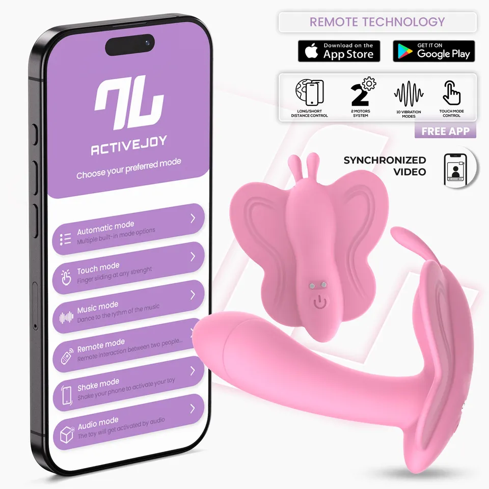 INTOYOU Wingy Butterfly Stimolatore Clitoride Rosa con App