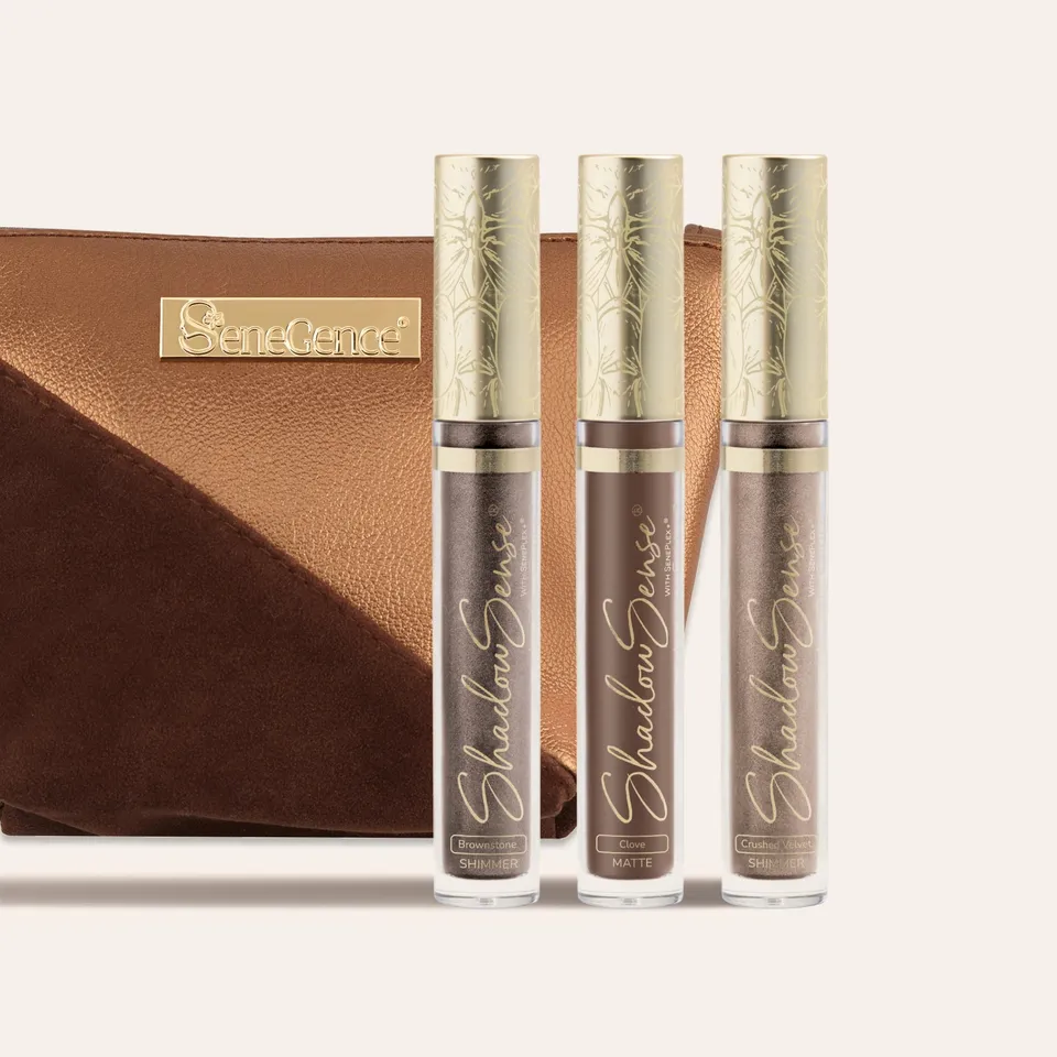Lipsense ShadowSense Afterglow ombretto trio 3 neutri shimmer