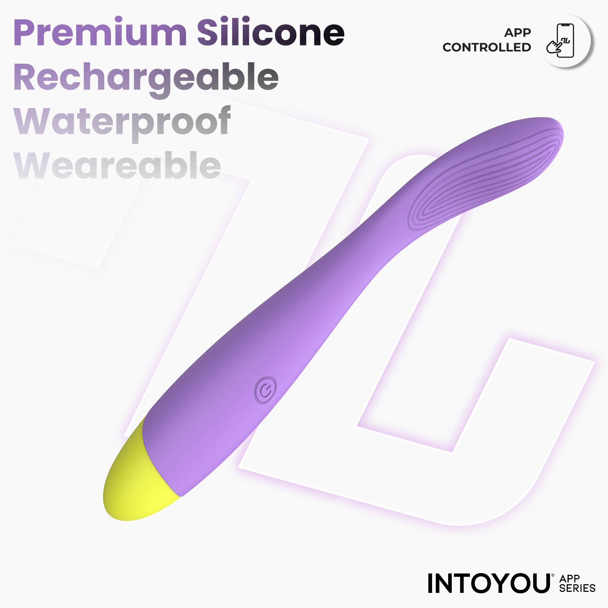 INTOYOU Neya vibratore punto G con app viola silicone