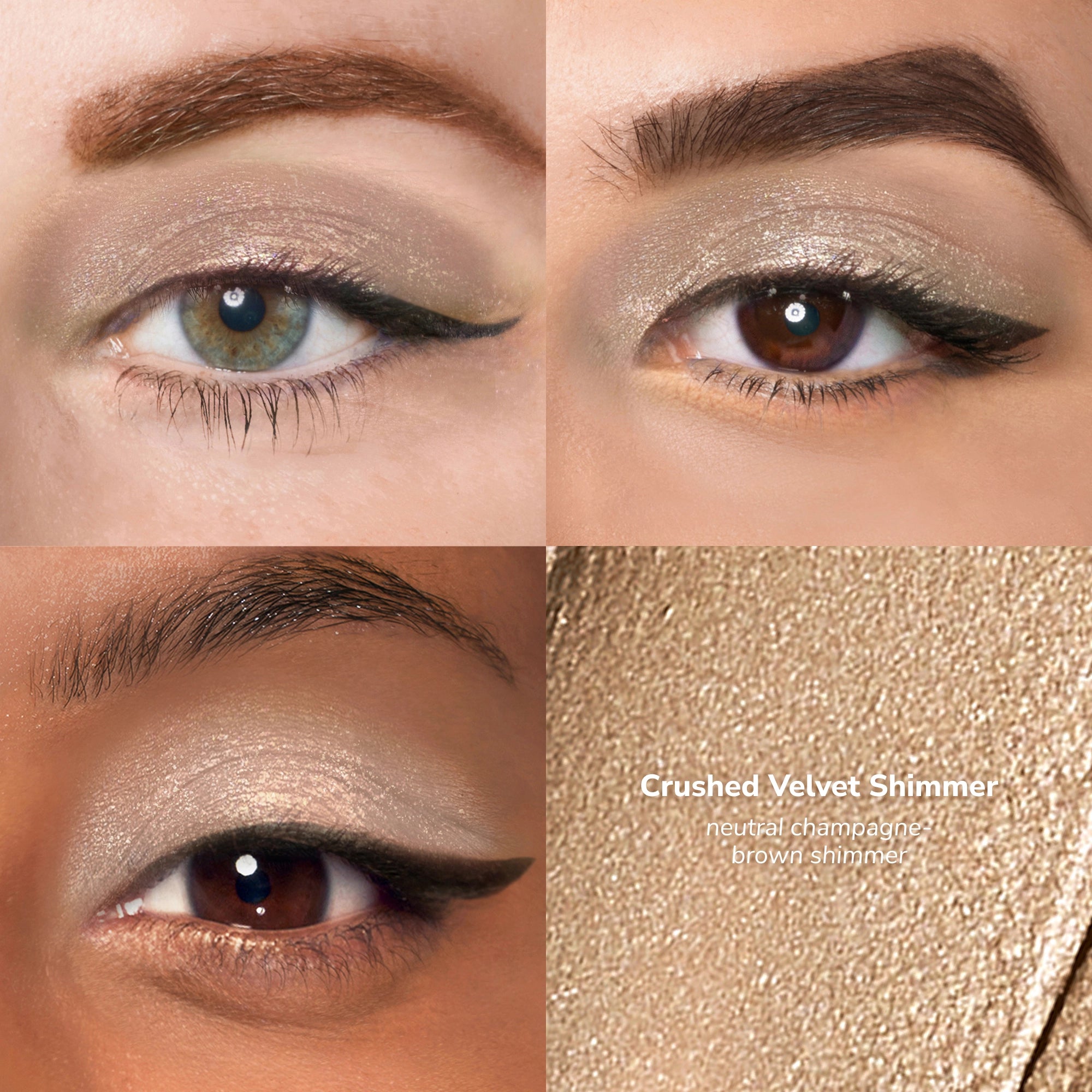 Lipsense ShadowSense Afterglow ombretto trio 3 neutri shimmer