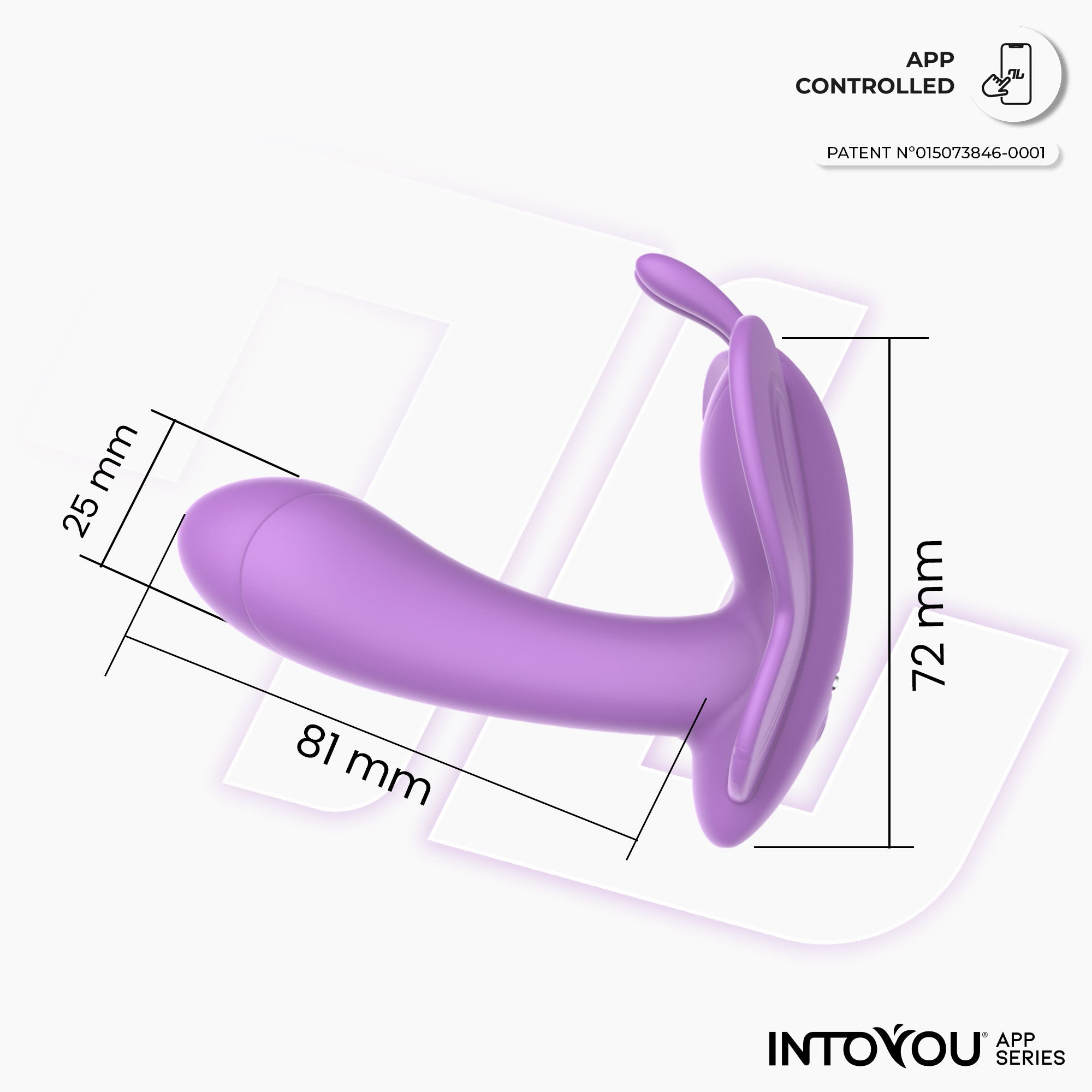 INTOYOU Wingy stimolatore clitoride farfalla Lavanda app