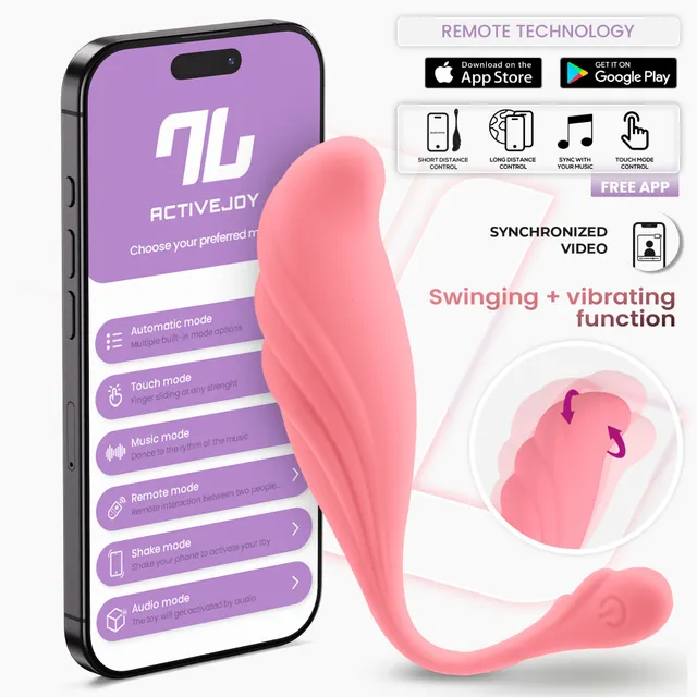 INTOYOU Uova Waving ovetto vibrante rosa app 8 modi