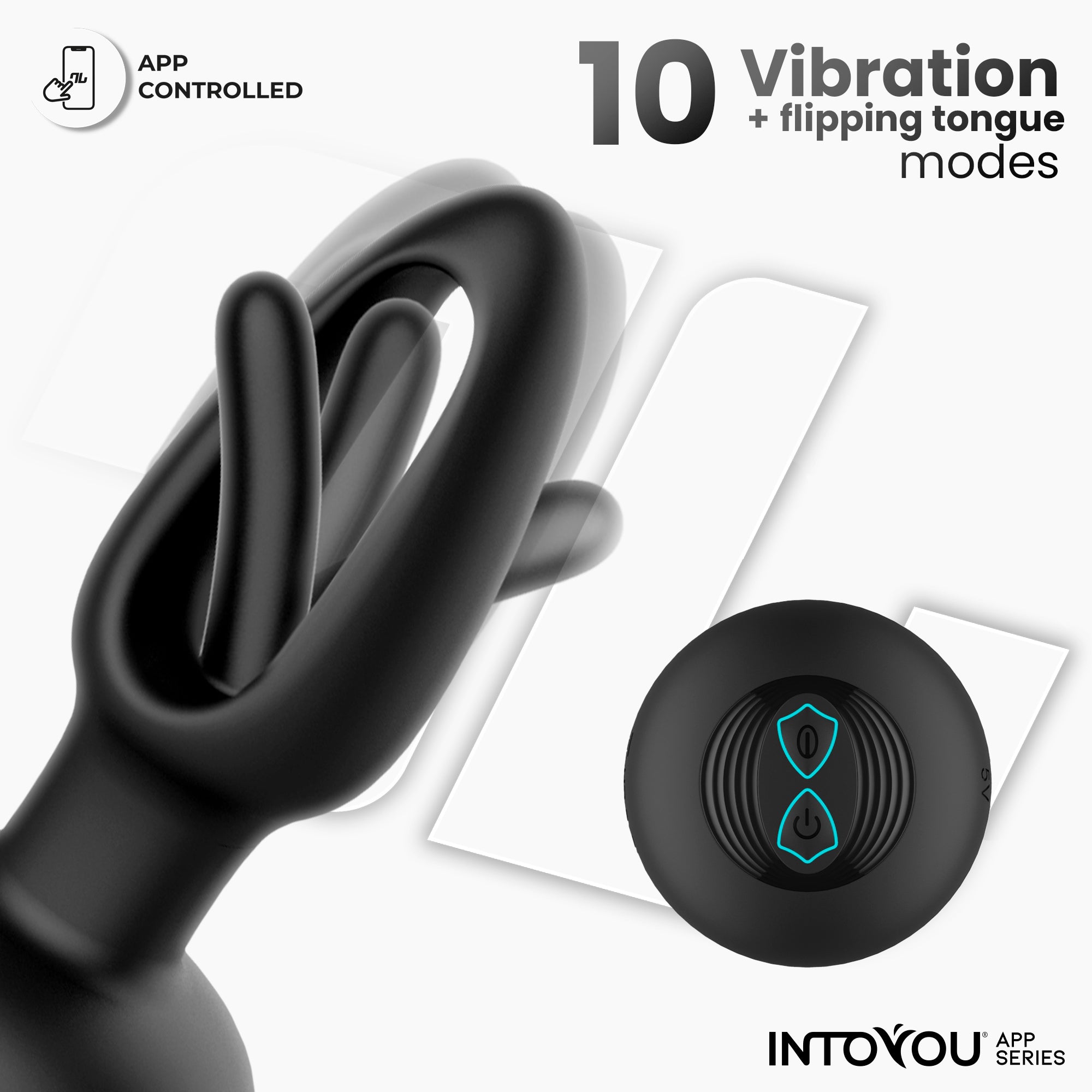 INTOYOU Anale Zack plug anale vibrante flipping app
