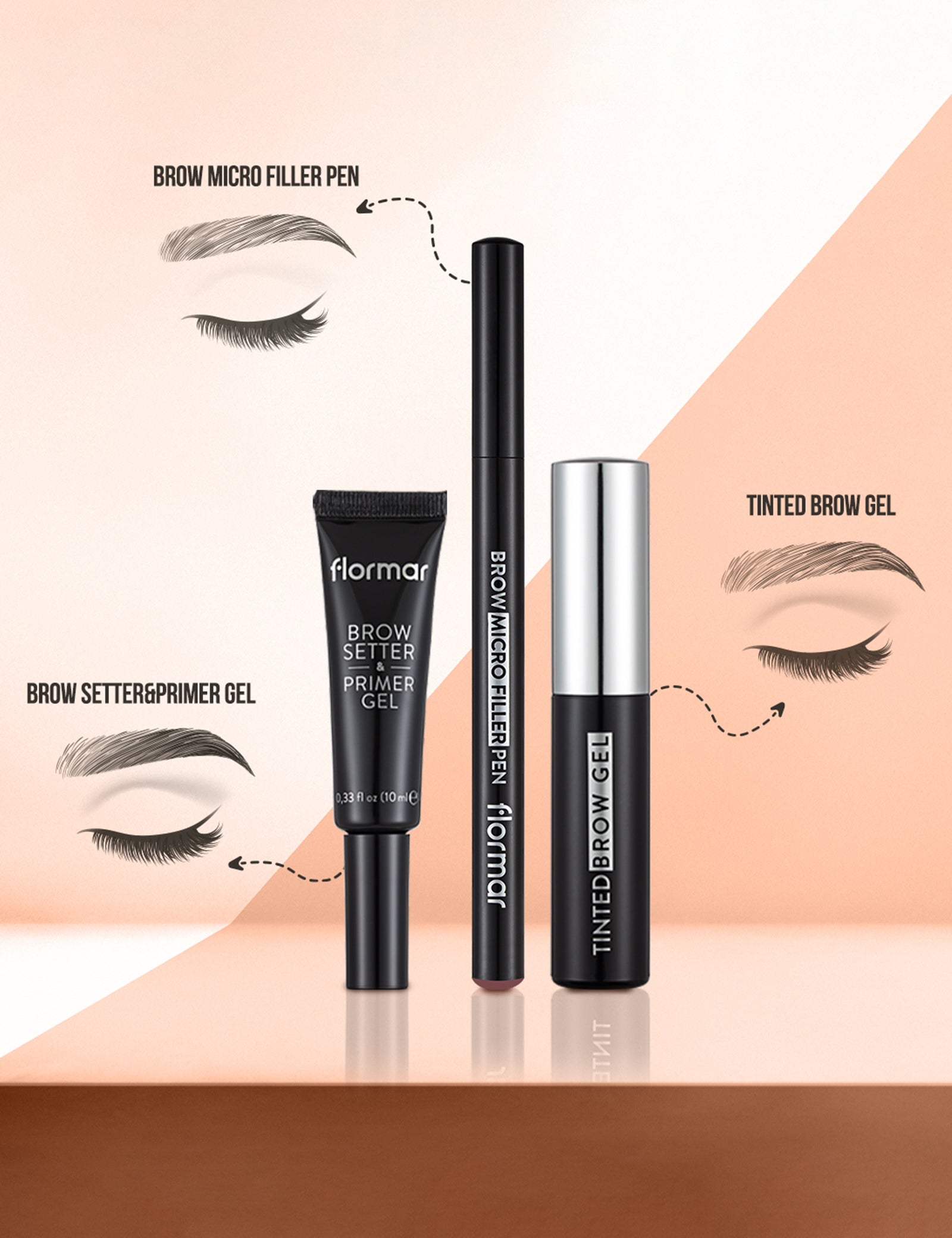 Pretty by Flormar Eyebrows Penna Sopracciglia 01 Light Brown