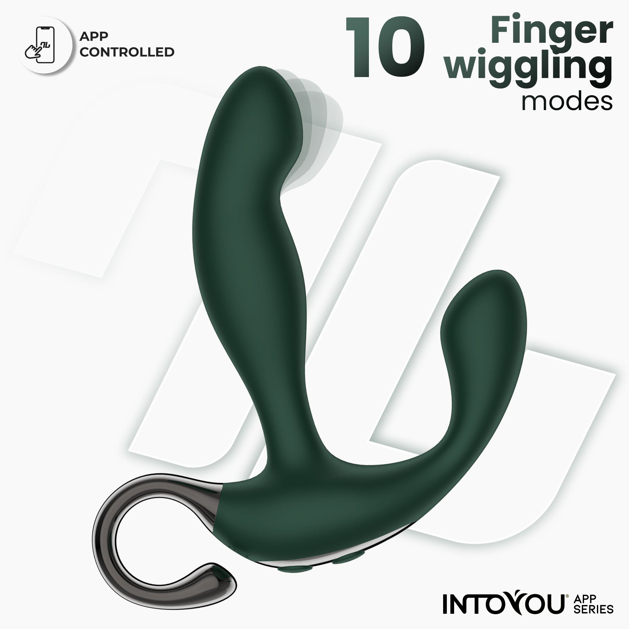 INTOYOU Greeny stimolatore prostatico Finger Wiggling app