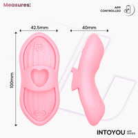 INTOYOU Laia stimolatore dito riscaldante Pink 39°C app
