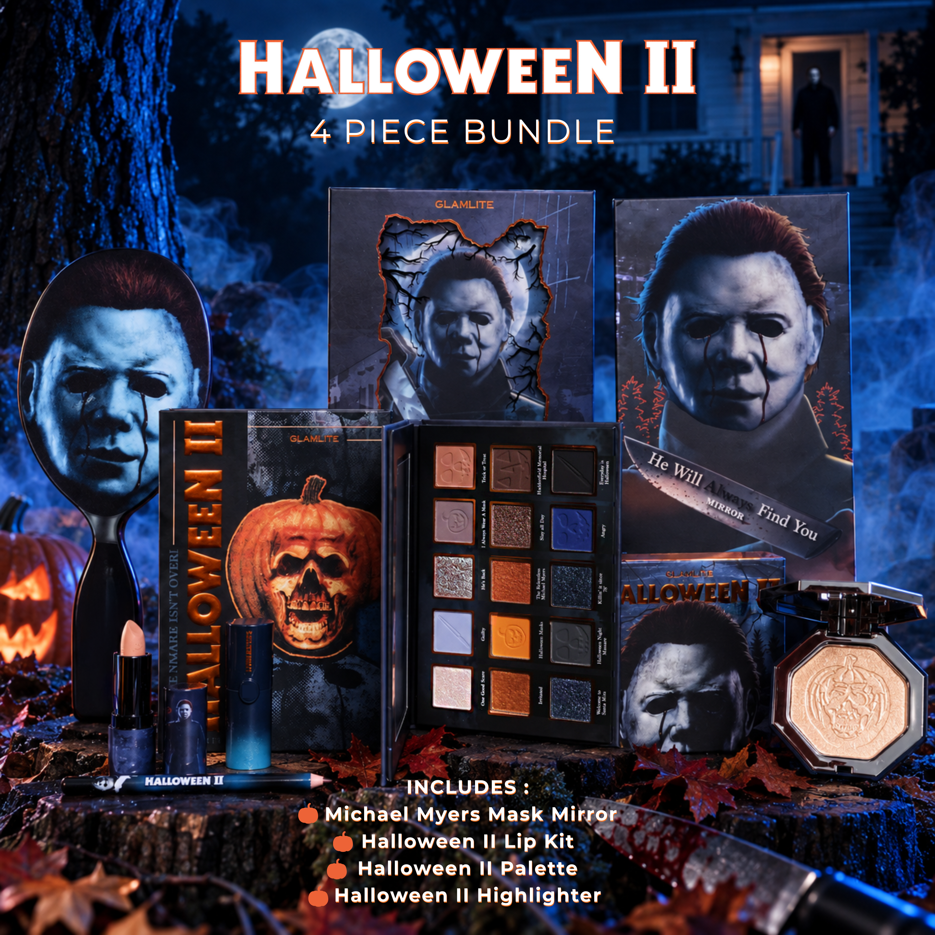 Glamlite Bundles Halloween II 4 Piece Bundle set trucco