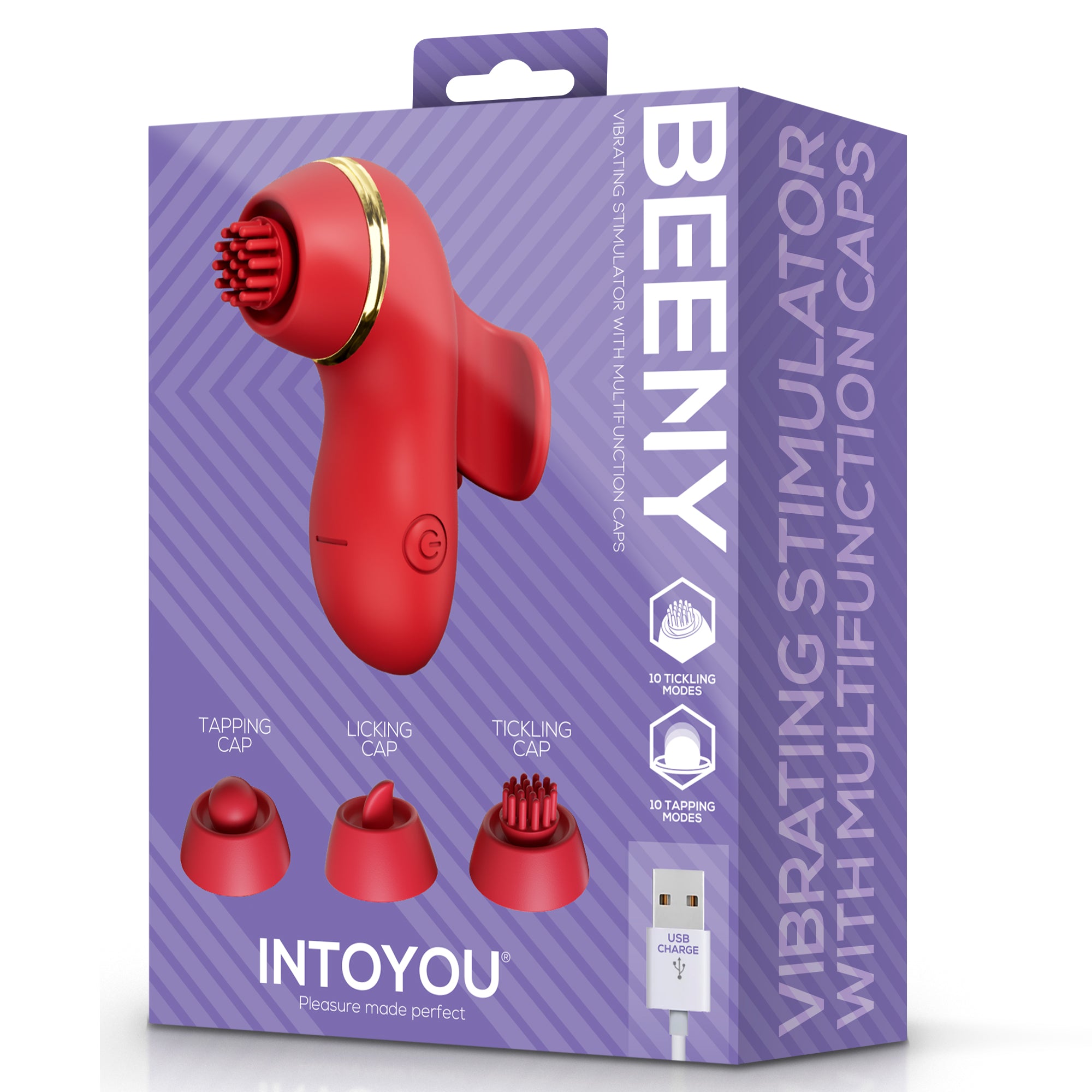 INTOYOU Beeny stimolatore clitoride 4 testine suzione tapping