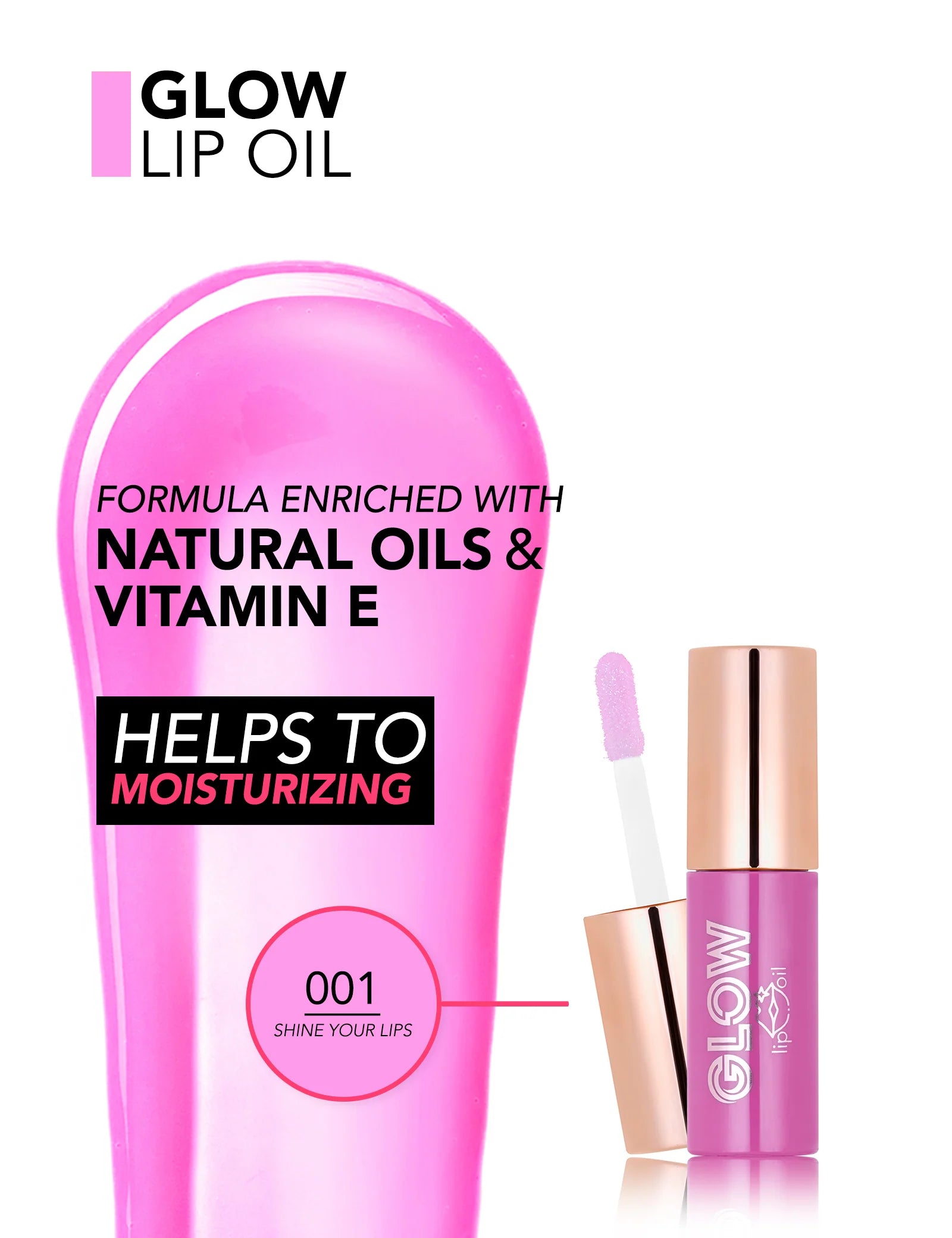 Pretty by Flormar Lipgloss Glow Lip Oil 001 Shine Your Lips idratante
