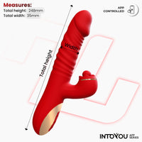 INTOYOU Ascen vibratore thrusting waving app silicone
