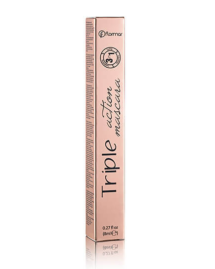 Pretty by Flormar Triple Action Mascara nero volume incurvante