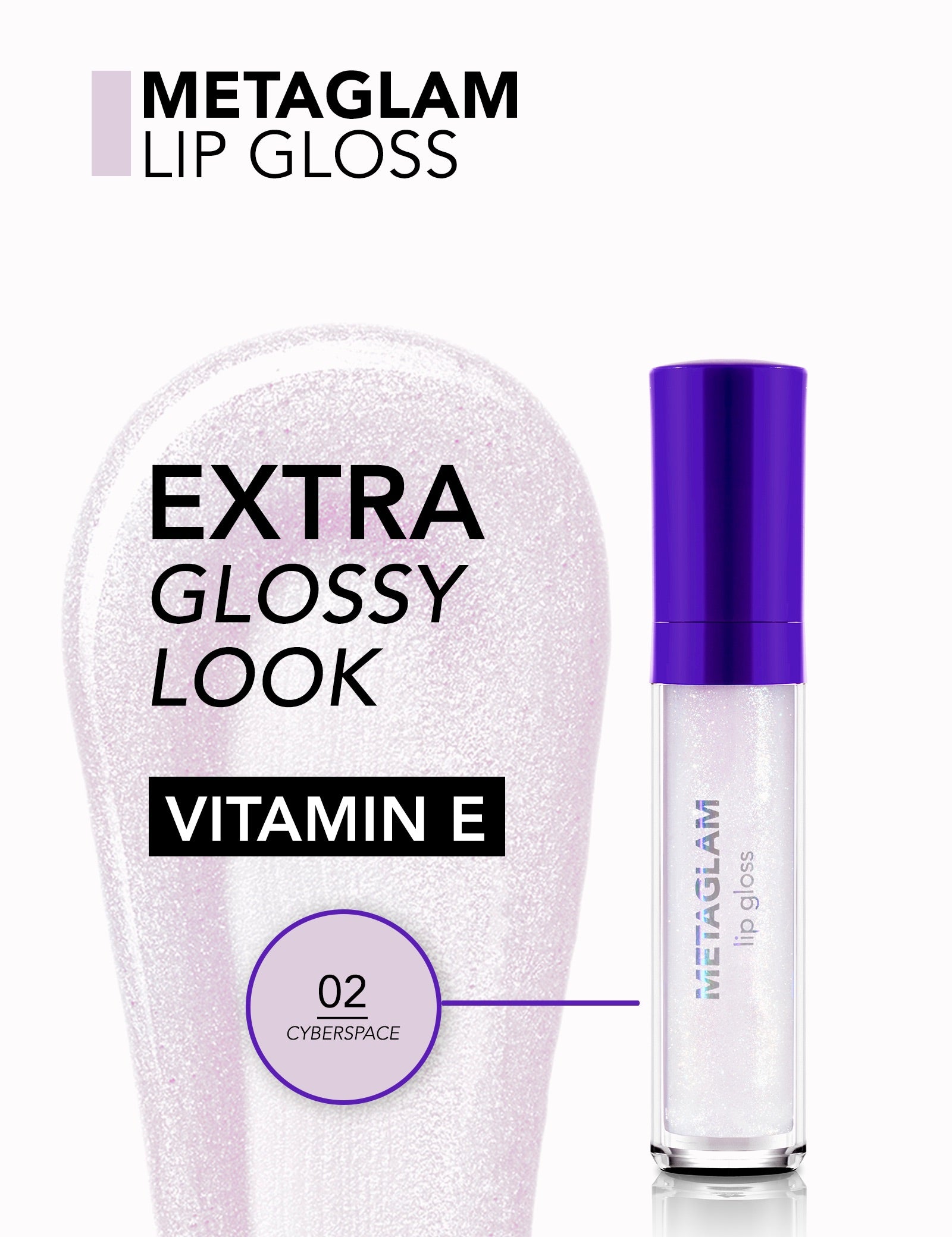 Pretty by Flormar Metaglam Lip Gloss lucidalabbra 001 Digital Horizon shimmer