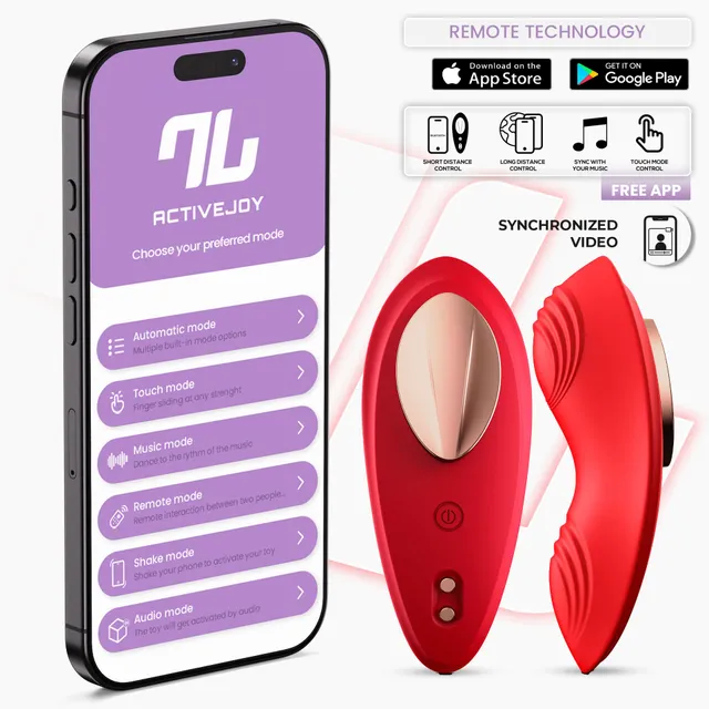 INTOYOU Vibratore per Slip Rosso con Magnete App
