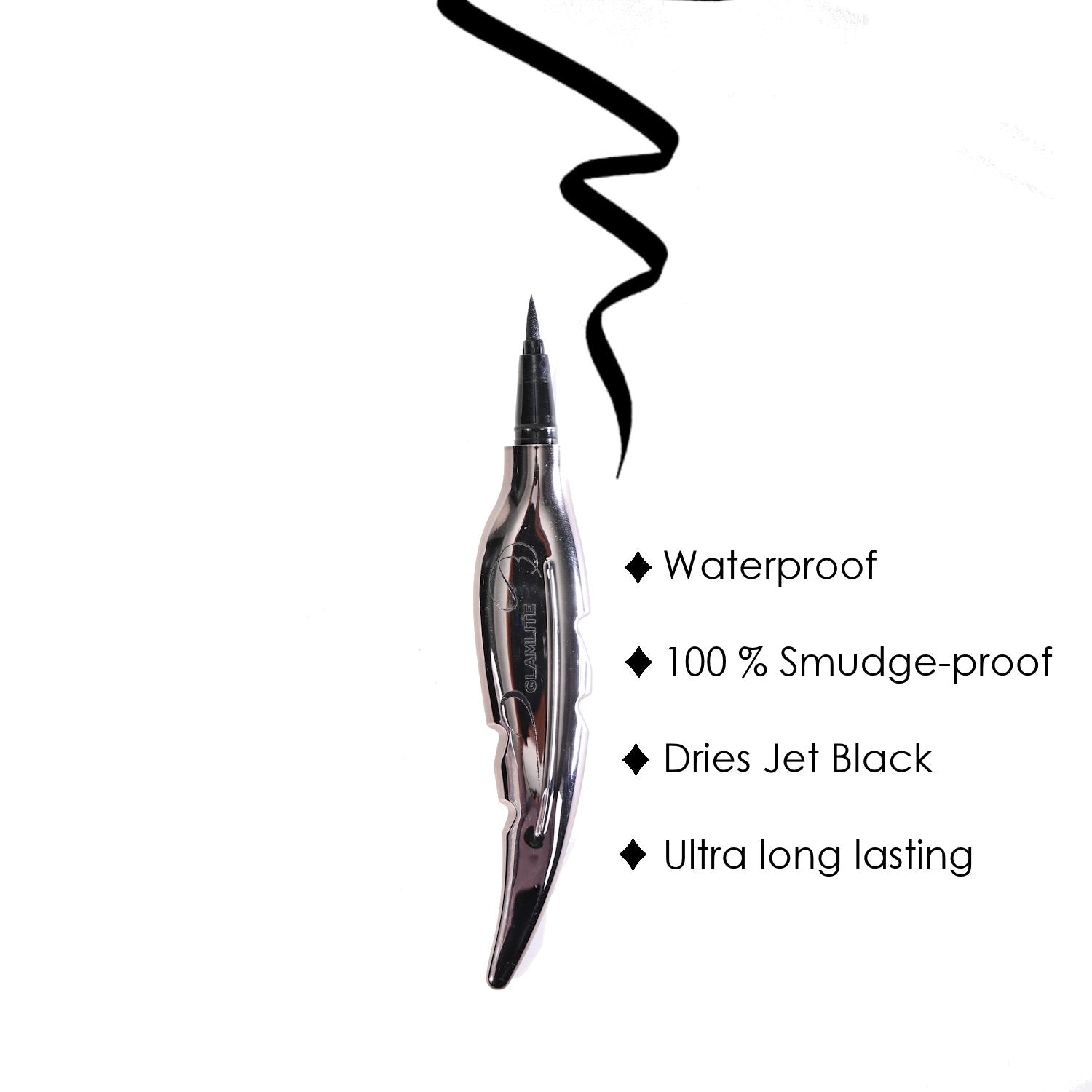 Glamlite Calligrapher Eyeliner nero waterproof lunga durata
