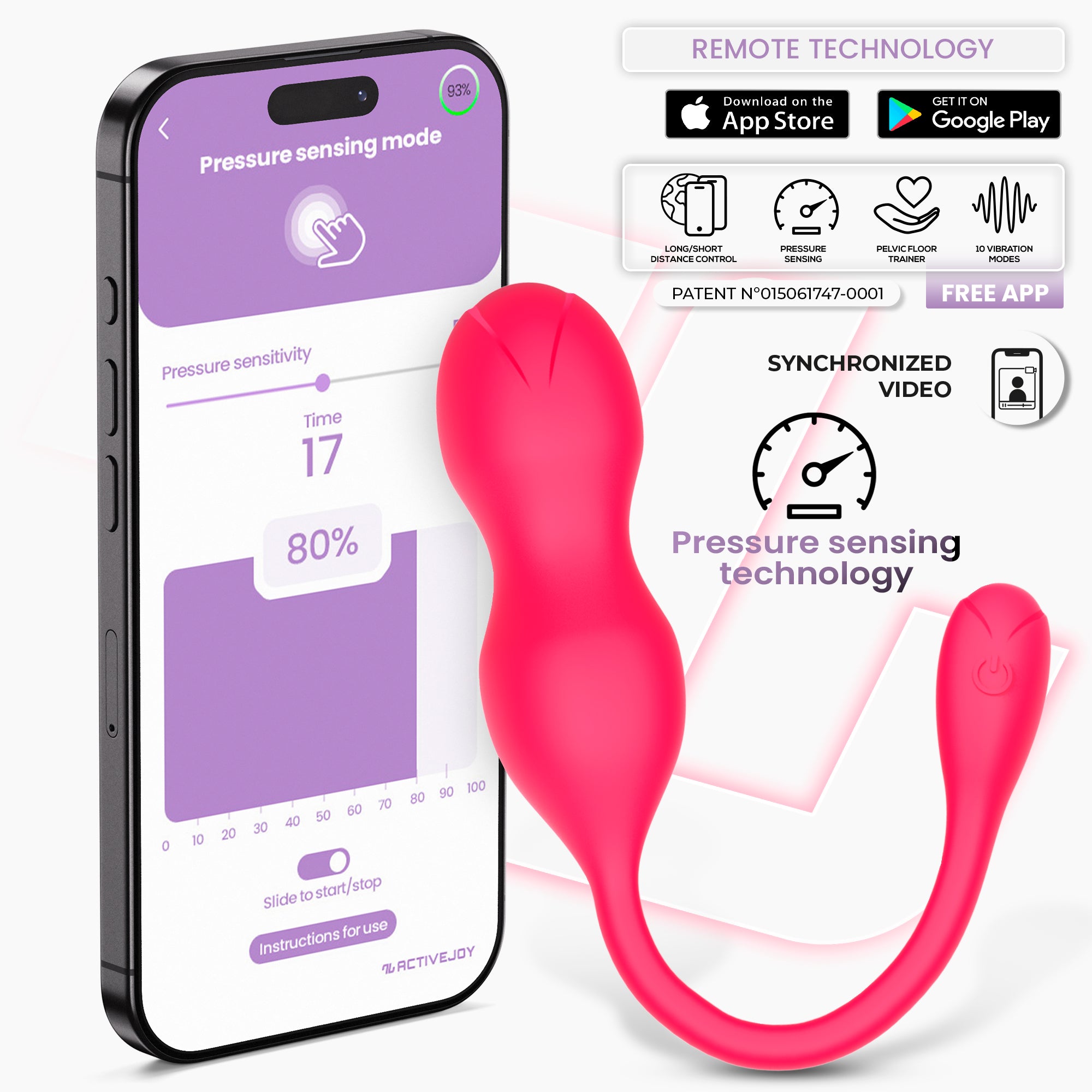INTOYOU Kyra Trainer Pelvico App Rosa Fucsia