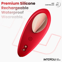 INTOYOU Vibratore per Slip Rosso con Magnete App