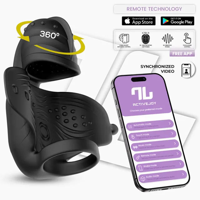 INTOYOU Zonte Masturbatore Rotante Vibrante con App