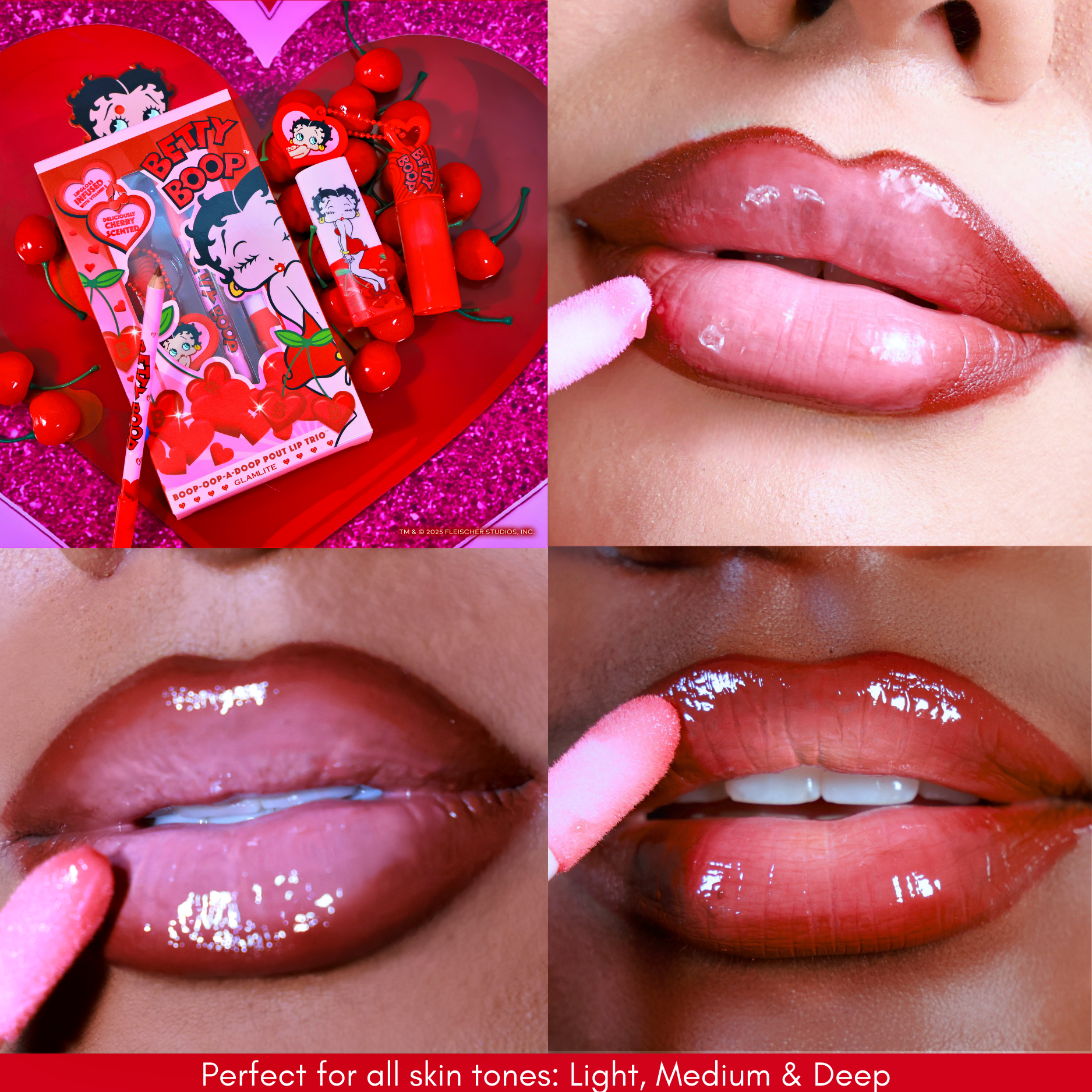 Glamlite Betty Boop Lip Kit kit labbra ciliegia
