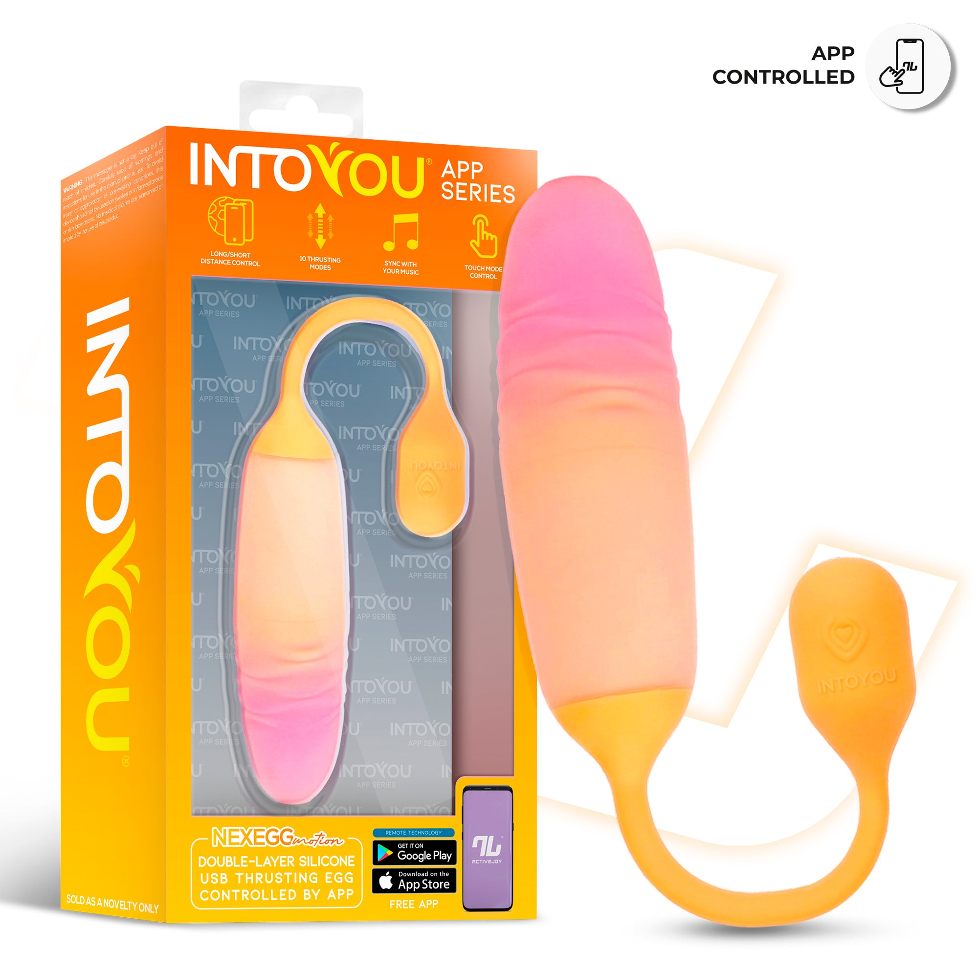 INTOYOU NexEgg Motion ovetto arancione rosa thrusting