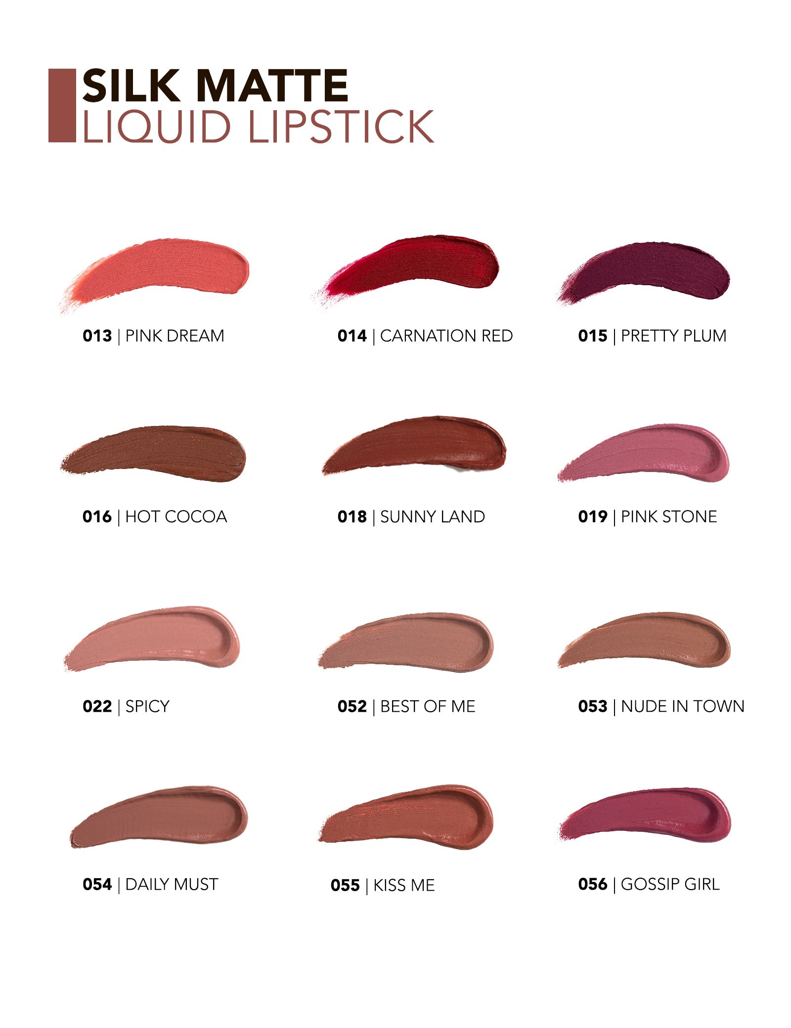 Pretty by Flormar Silk Matte 001 Undressed rossetto liquido opaco