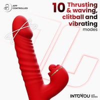 INTOYOU Ascen vibratore thrusting waving app silicone