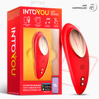 INTOYOU Vibratore per Slip Rosso con Magnete App