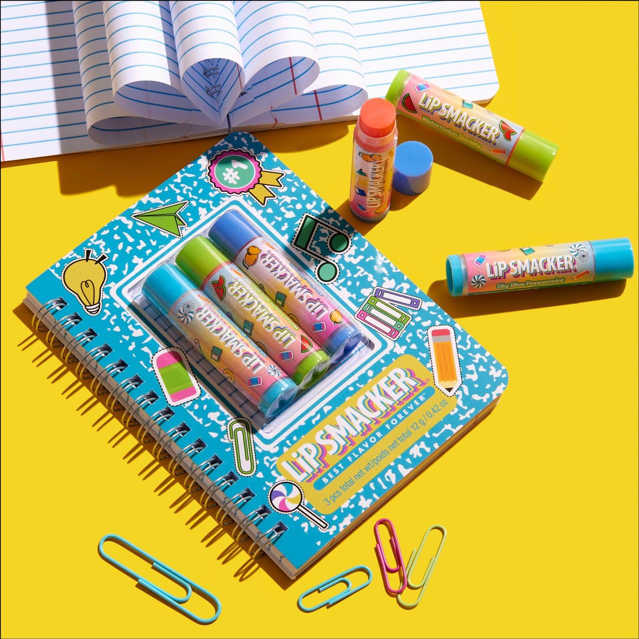 Lip Smacker Back to School balsamo labbra 3 pezzi blu