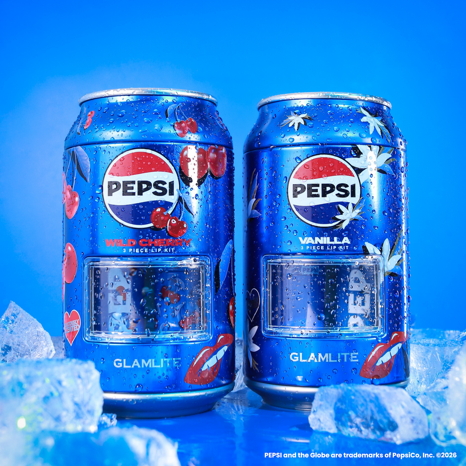 Glamlite Pepsi Lip Kit Bundle rossetto set amarena e vaniglia