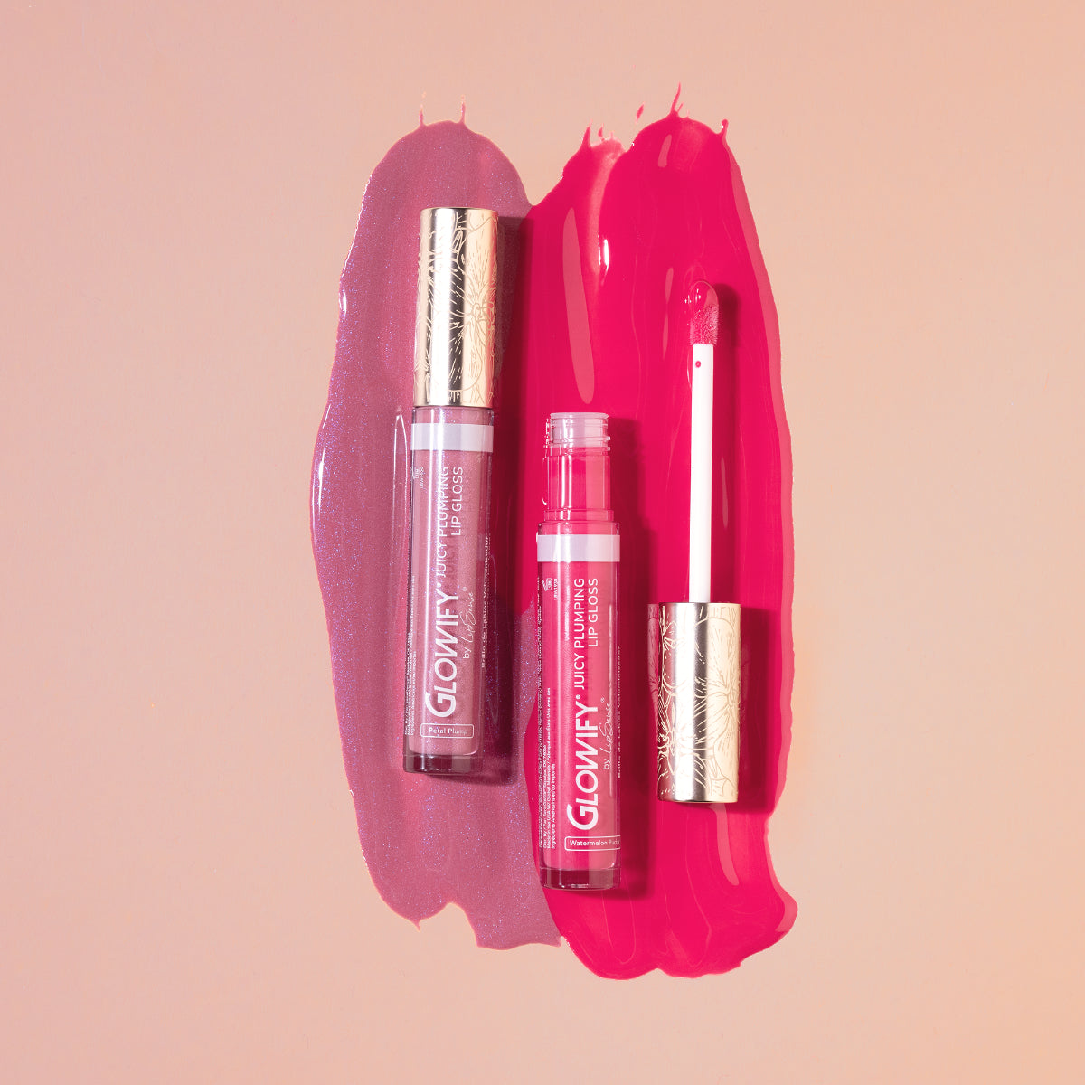 LipSense Glowify Duo gloss labbra Petal Pump + Watermelon