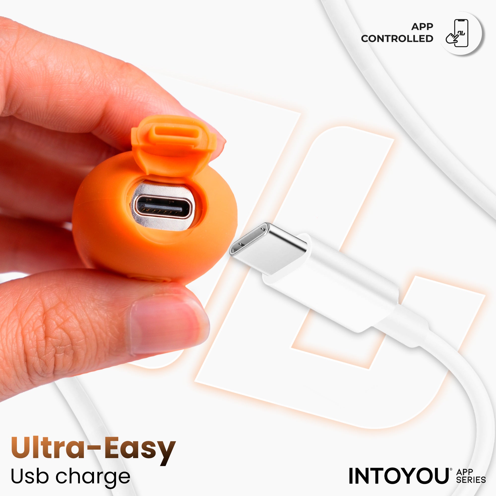 INTOYOU NexEgg uovo vibrante arancione rosa con app