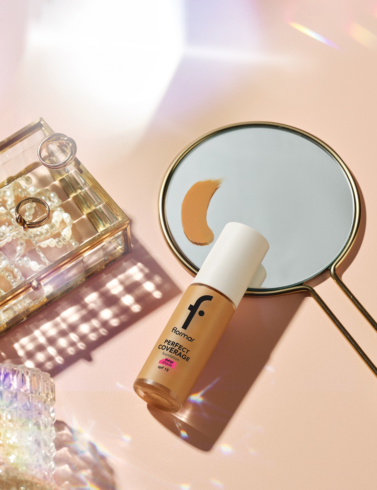 Pretty by Flormar Perfect Coverage fondotinta 100 Light Ivory coprente