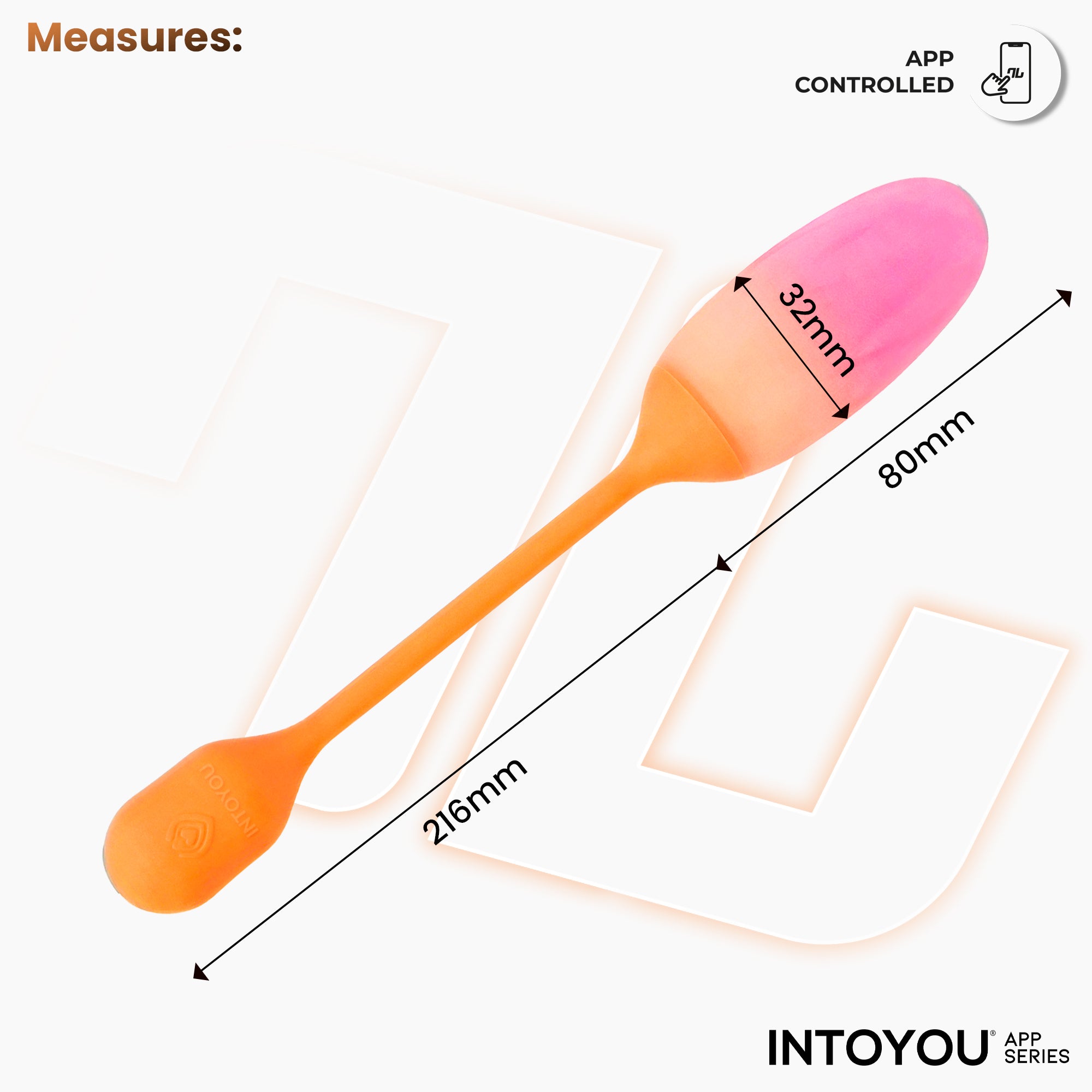 INTOYOU NexEgg uovo vibrante arancione rosa con app