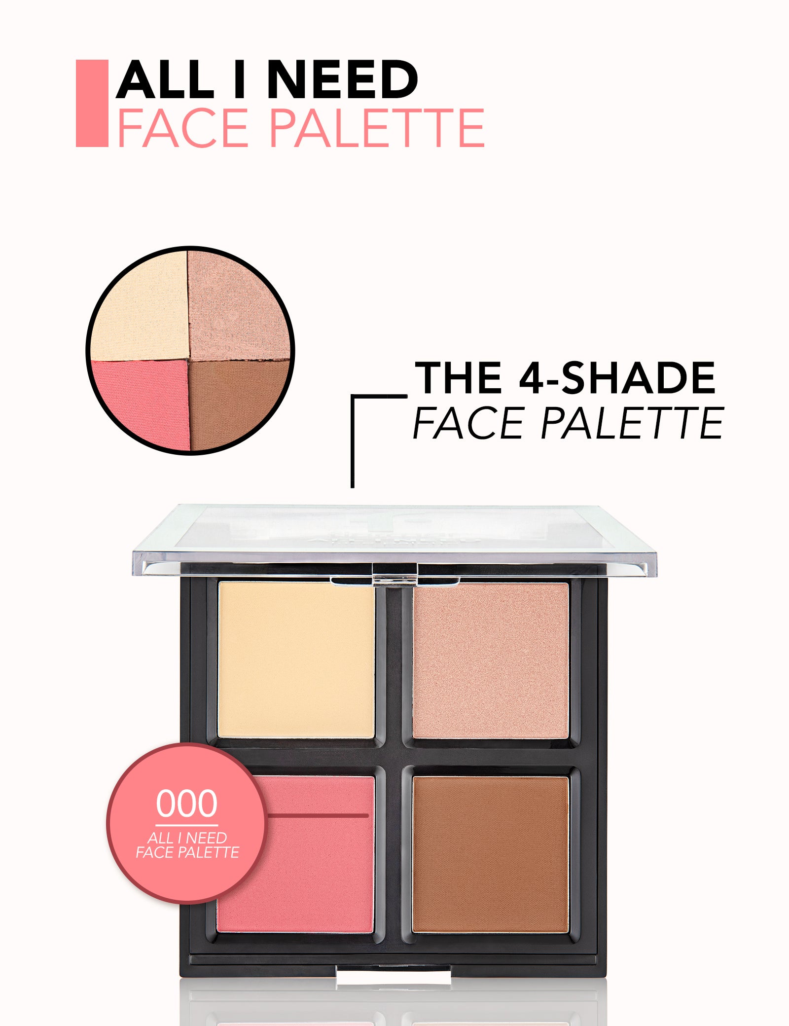Pretty by Flormar Powder All I Need Face Palette viso 4 colori