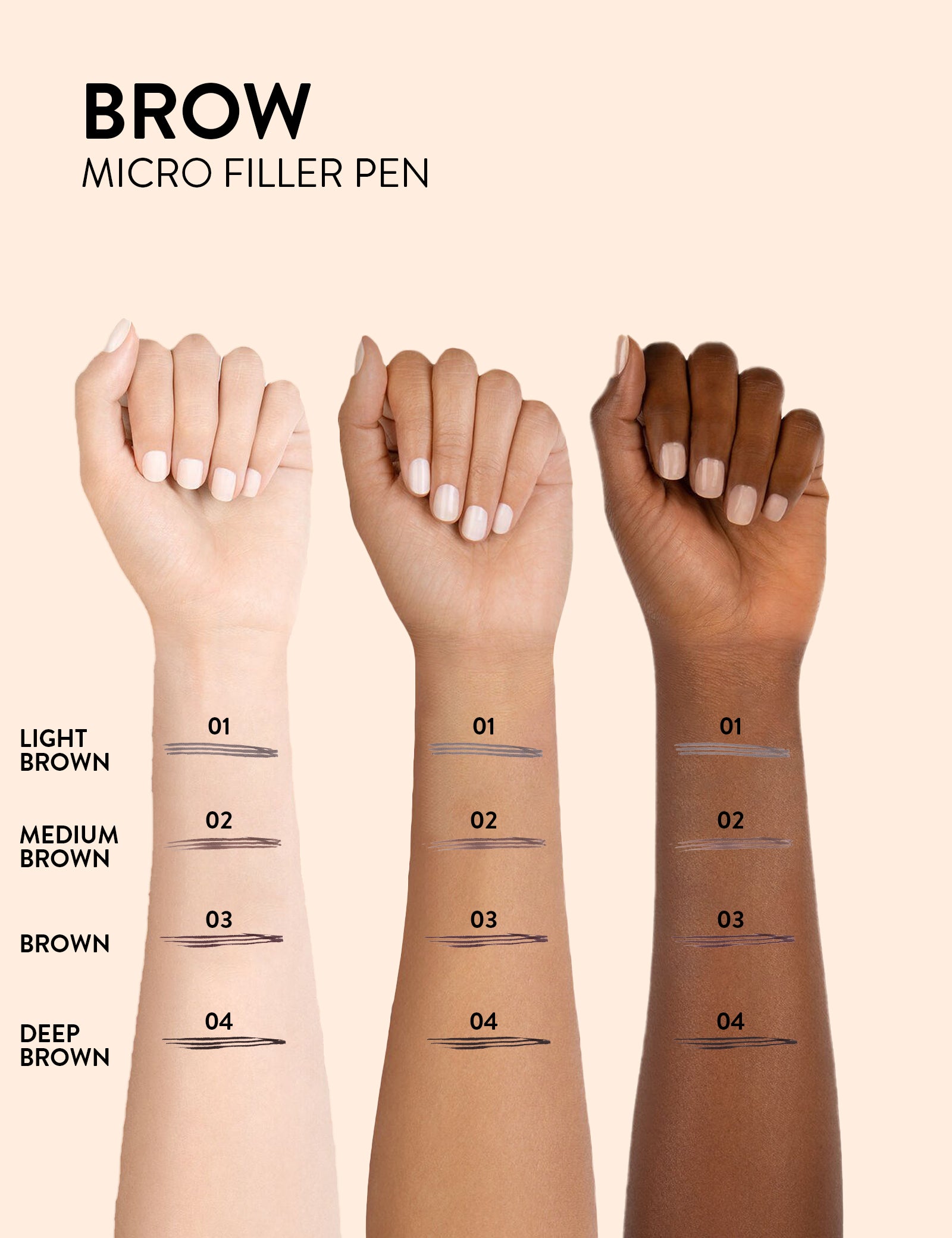 Pretty by Flormar Eyebrows Penna Sopracciglia 01 Light Brown