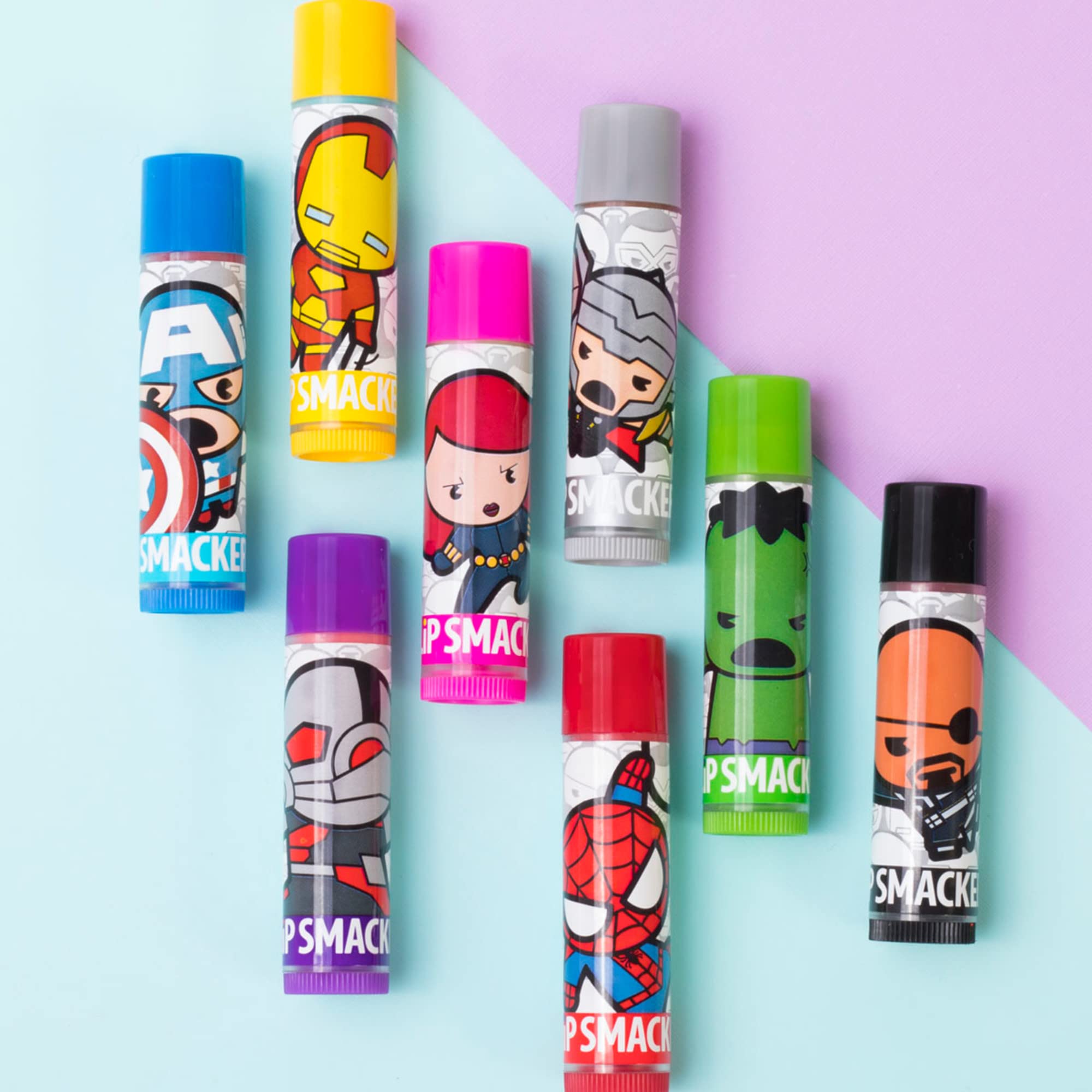 Lip Smacker Marvel Single Avenger Party Pack balsamo labbra 8 pezzi idratante