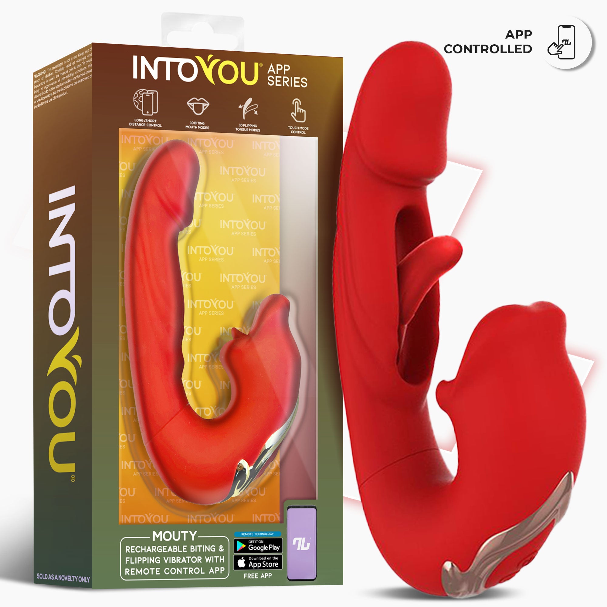 INTOYOU Mouty Vibratore Punto G e Clitoride con App