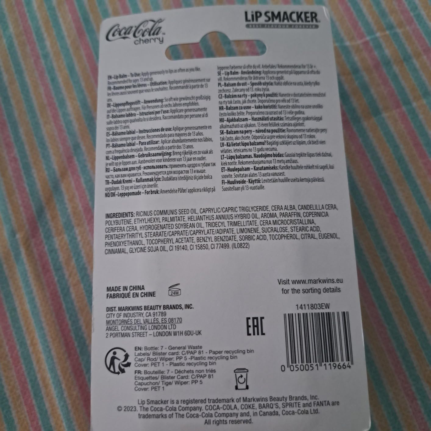 Lip Smacker Coca-Cola Bottle balsamo labbra Cherry Coke 1 pezzo