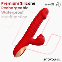 INTOYOU Ascen vibratore thrusting waving app silicone