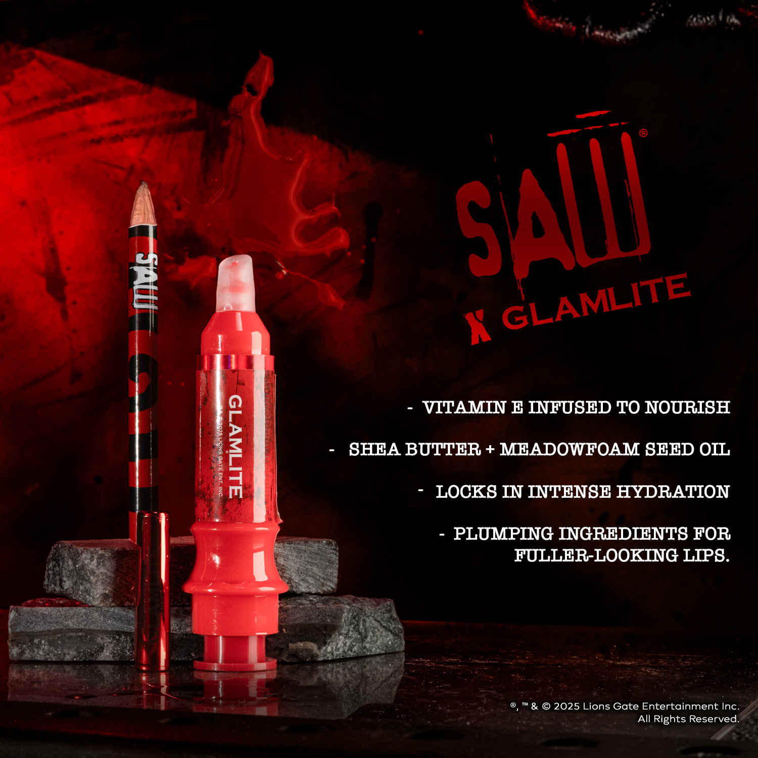 SAW x Glamlite kit labbra liner + volumizzante 2 pezzi