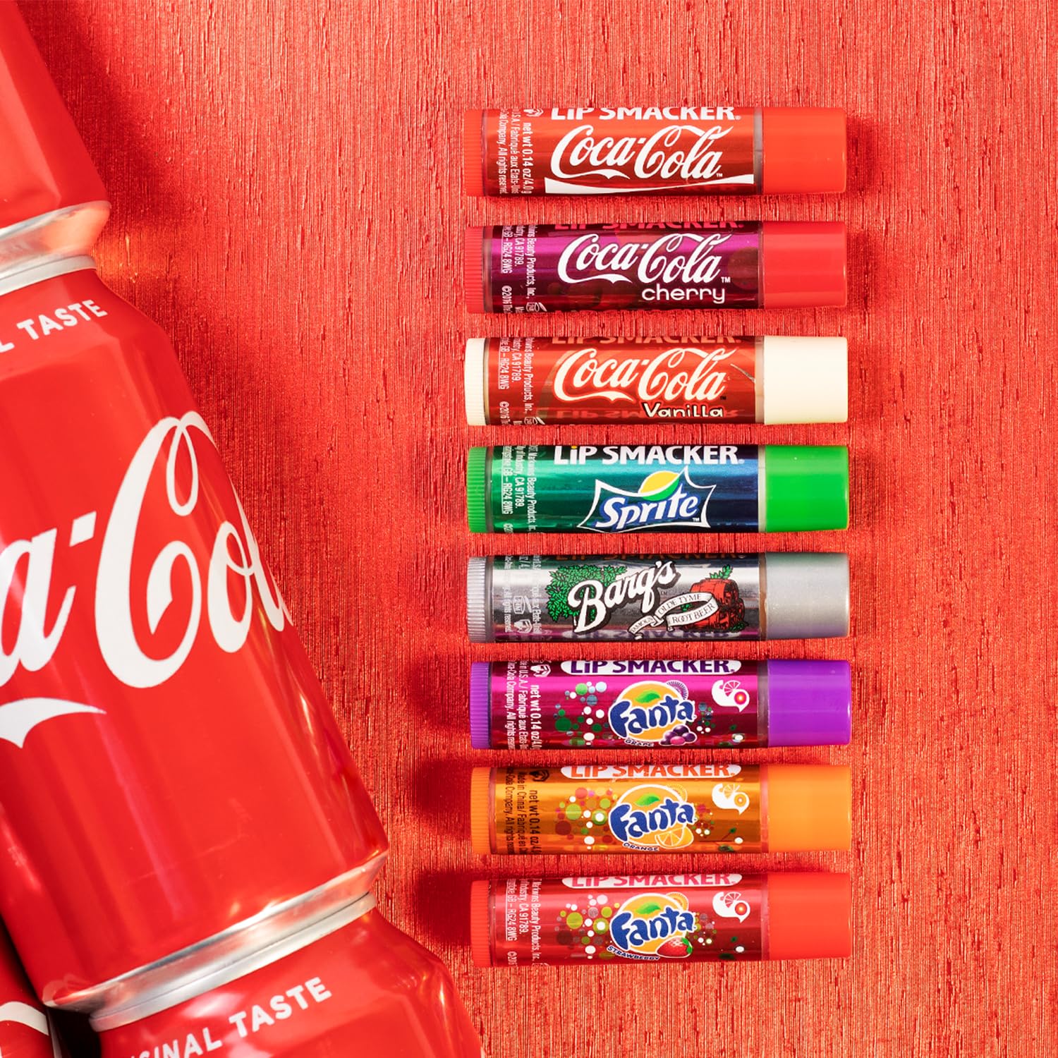 Lip Smacker Coca-Cola Set 8 Balsami Labbra Aroma Cola