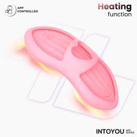 INTOYOU Laia stimolatore dito riscaldante Pink 39°C app