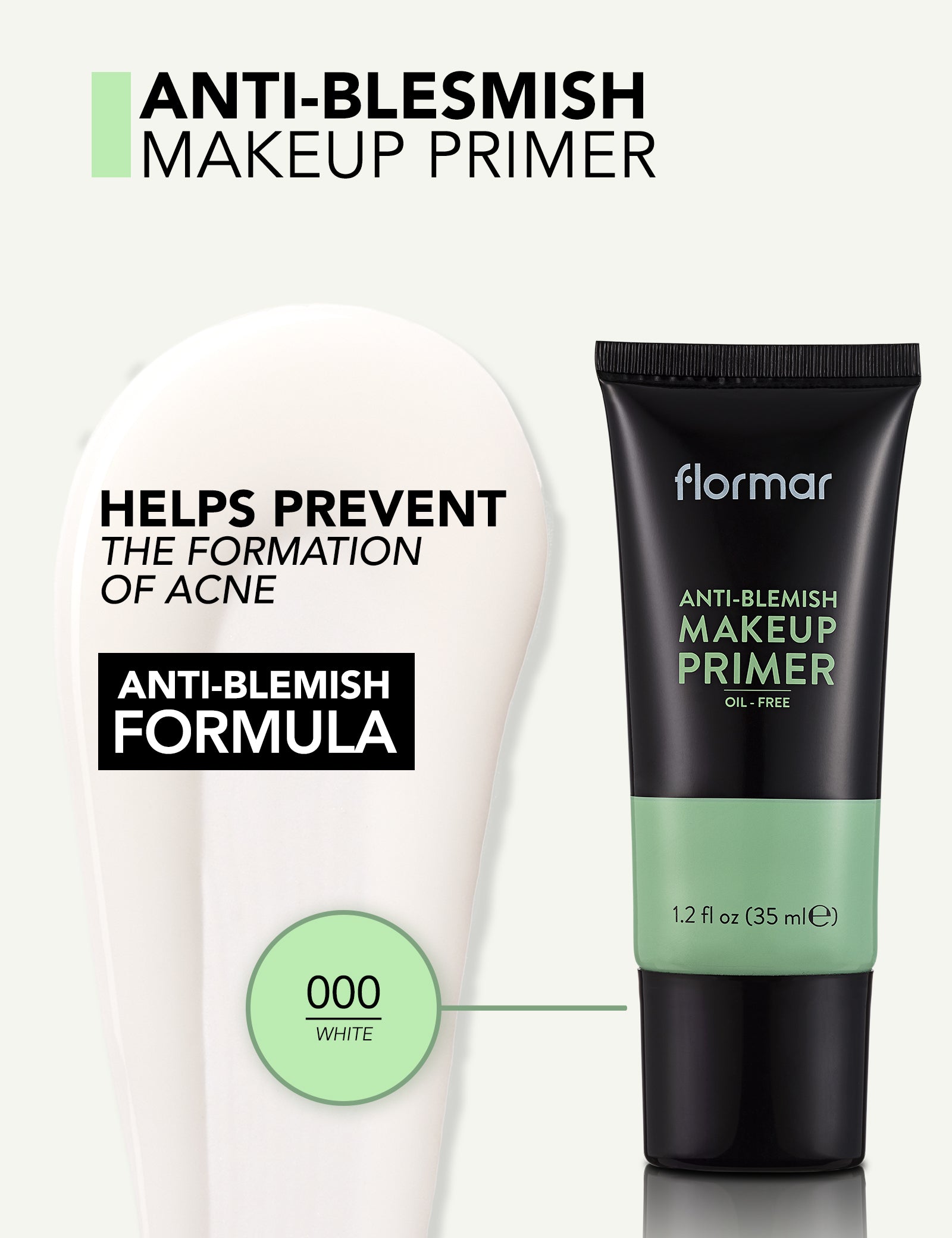 Pretty by Flormar Anti-Blemish primer viso oil-free anti rossori