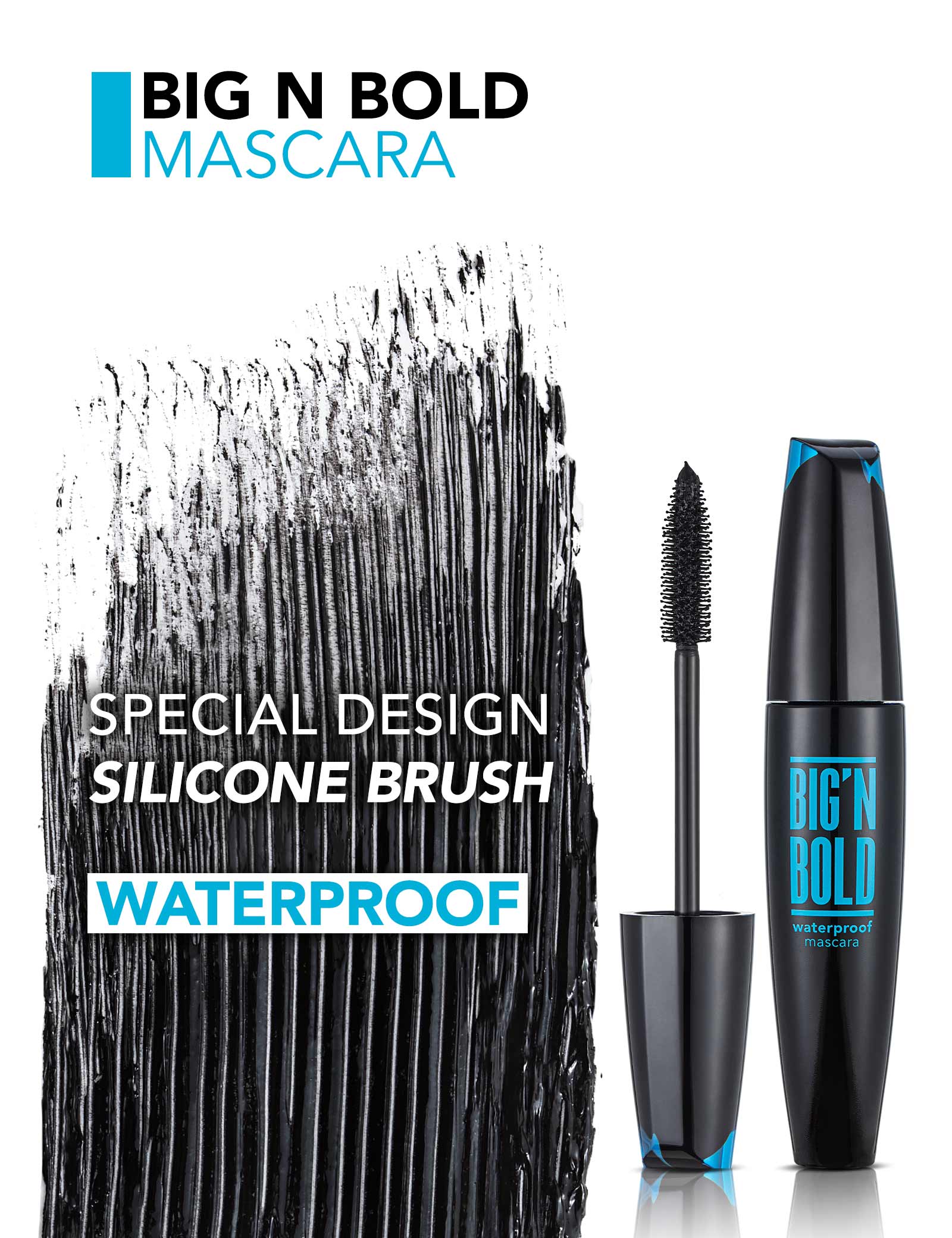Pretty by Flormar Big'N Bold mascara allungante Lengthening nero