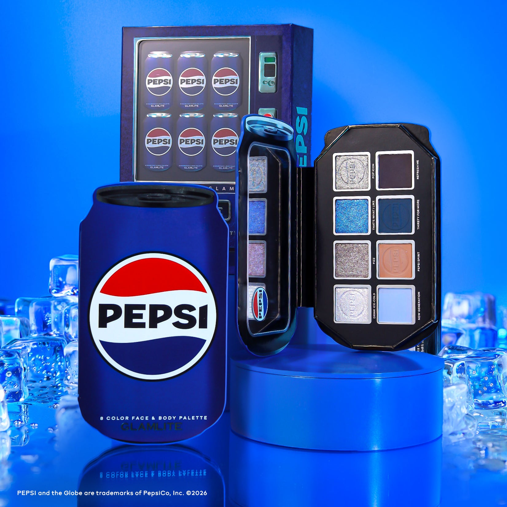 Glamlite Pepsi PR Box collezione trucco set labbra palette