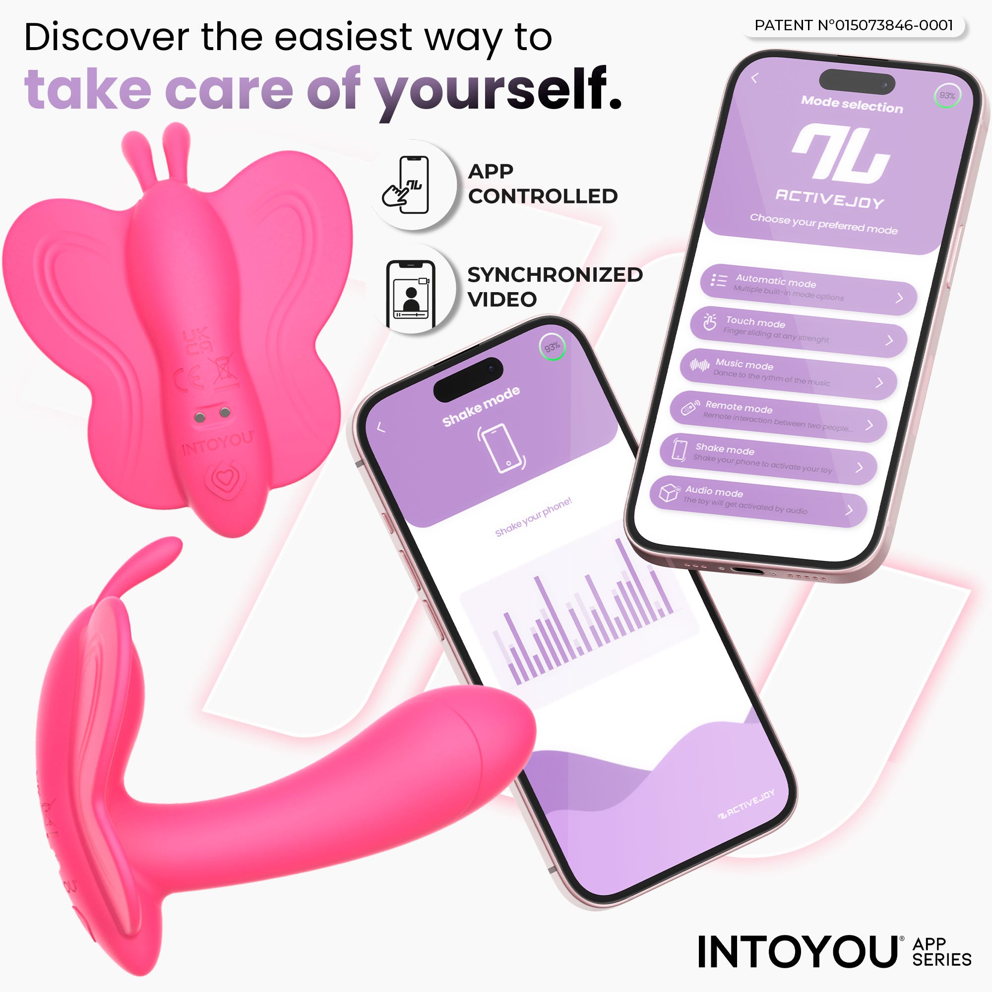 INTOYOU Wingy stimolatore clitoride farfalla rosa pesca