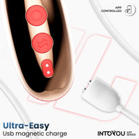 INTOYOU Rondy stimolatore clitoride con app 10 vibrazioni
