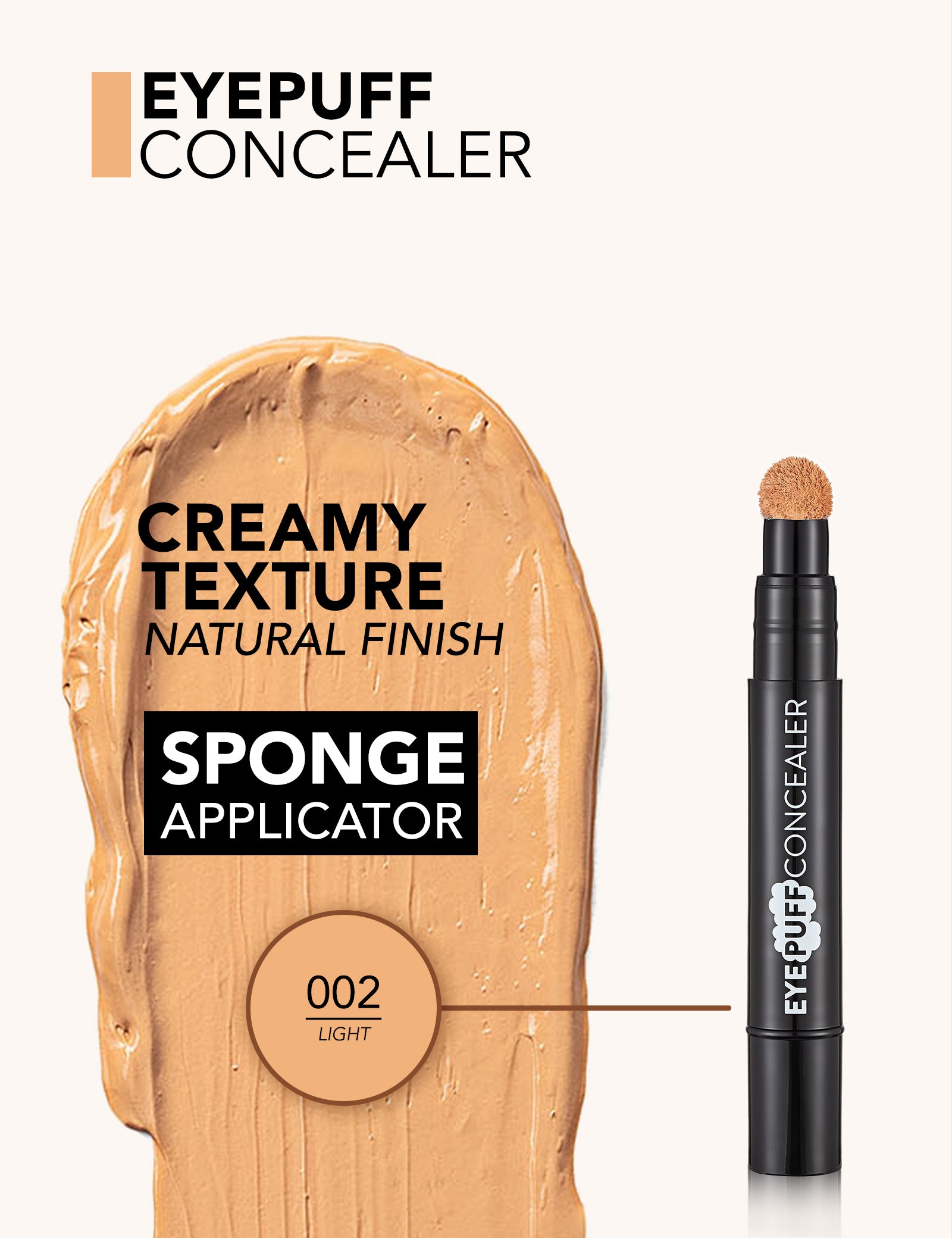 Pretty by Flormar Eye Puff Concealer correttore 002 Light puff