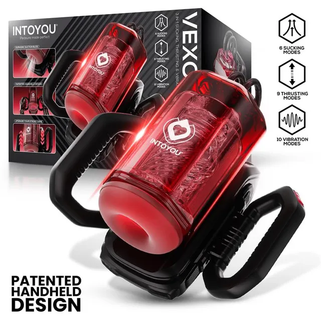 INTOYOU Vexor masturbatore automatico 3 in 1 USB-C TPE